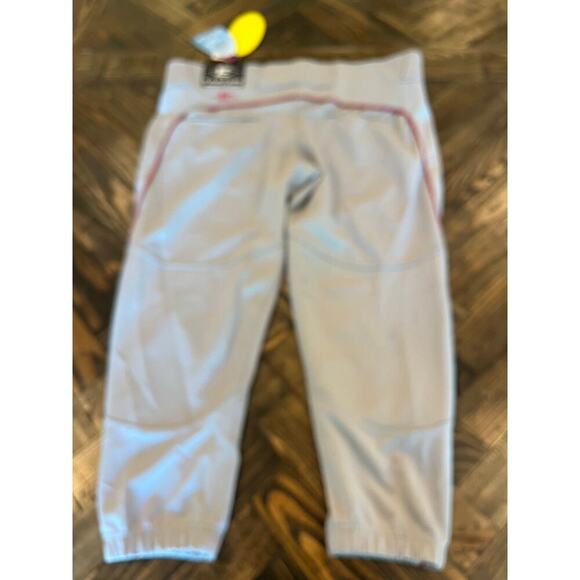 Easton Grey Athletic Active Softball Pro Pants Women XL Red Pipping League Comfy - Picture 3 of 8